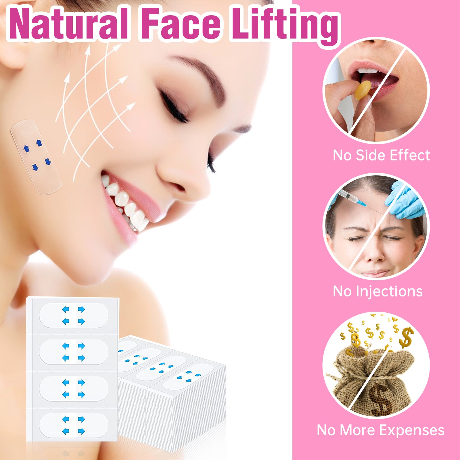 SEFUDUN Face Lift Tapes, 120pcs
