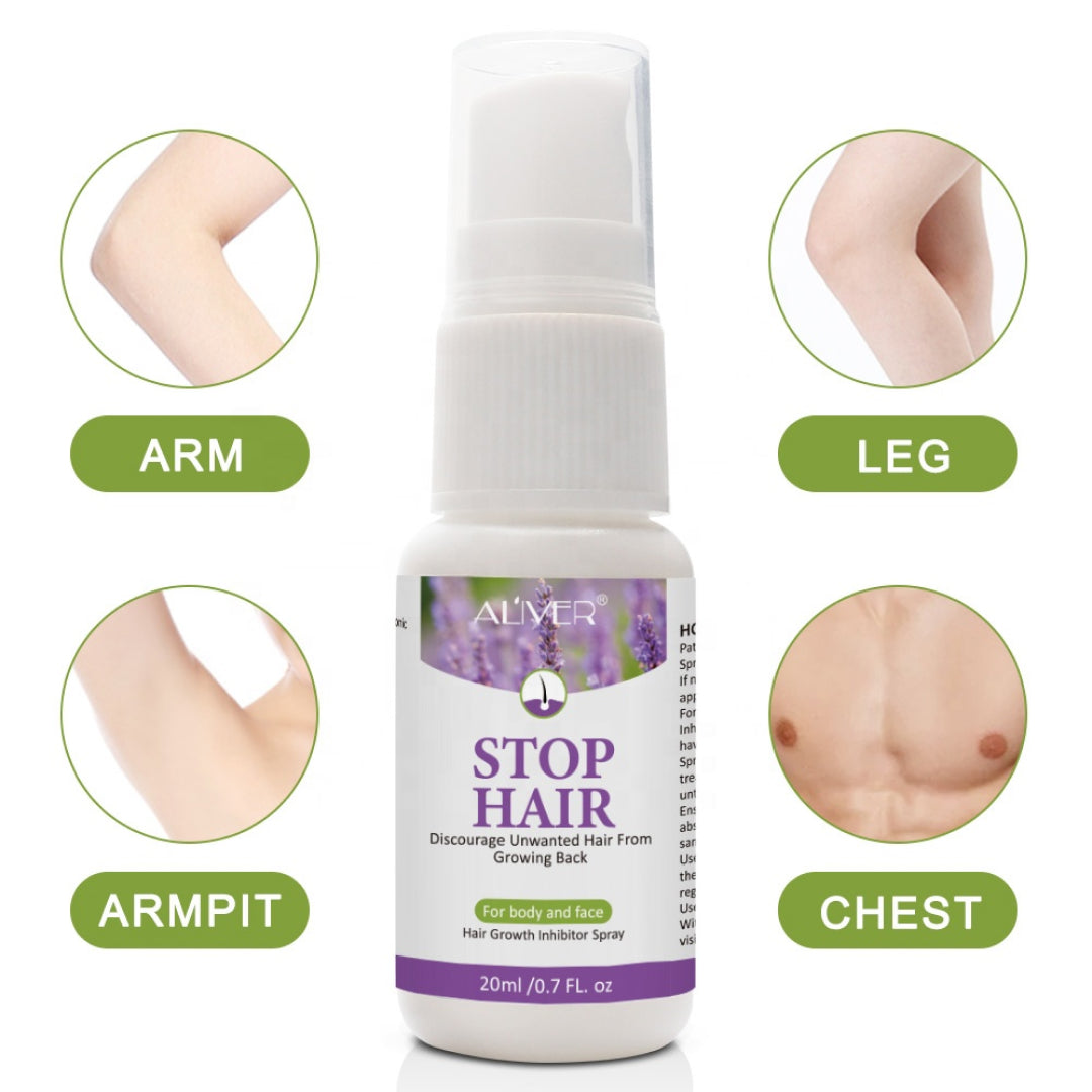 Aliver Stop Hair Growth Inhibitor Spray for Body Face