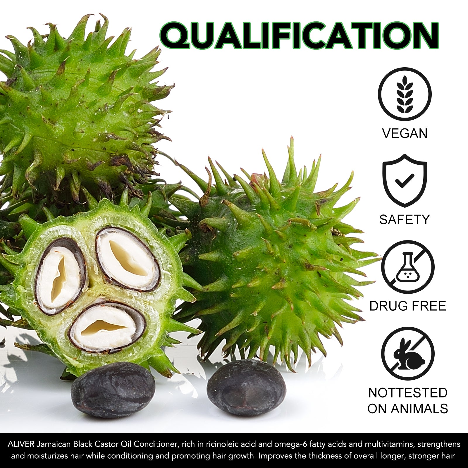 ALIVER Jamaican Black Castor Hair Growth Conditioner, 300ml