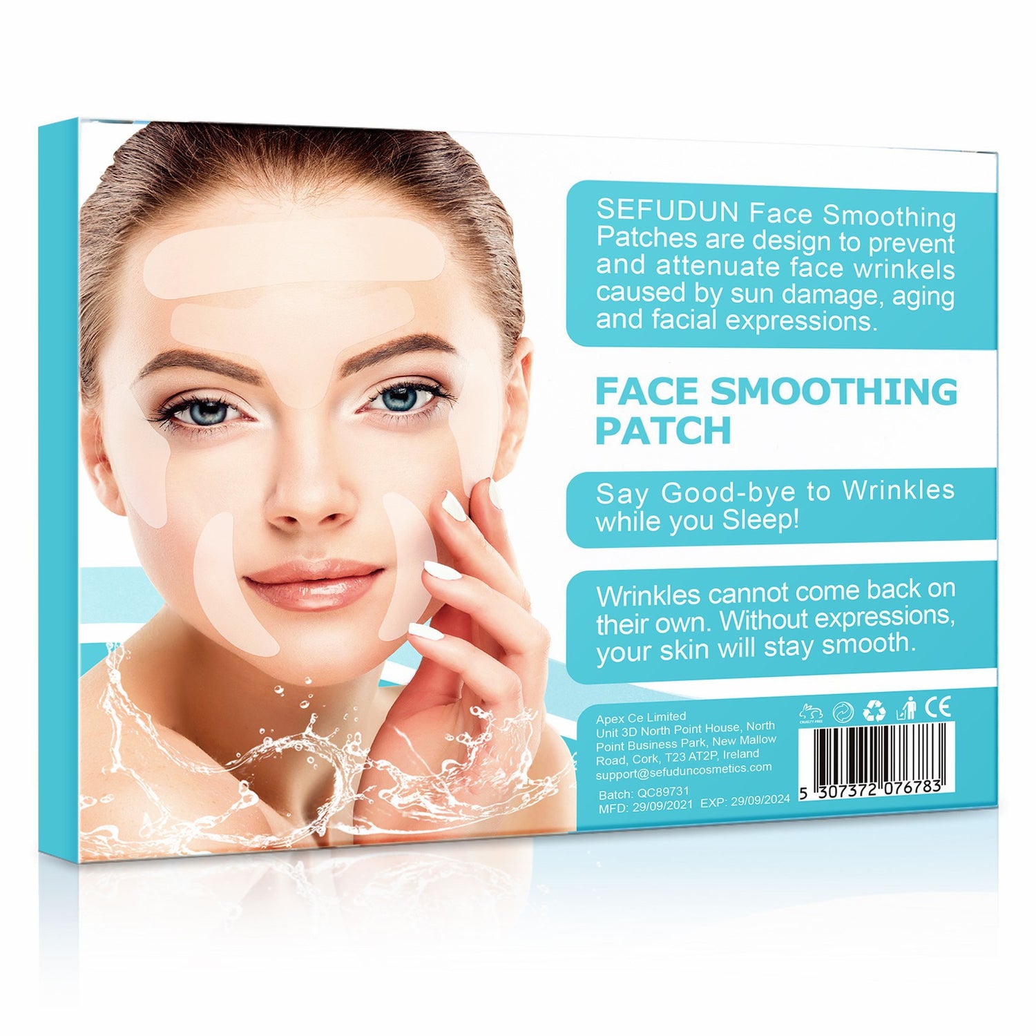 SEFUDUN Face Smoothing Wrinkle Patches, 160pcs