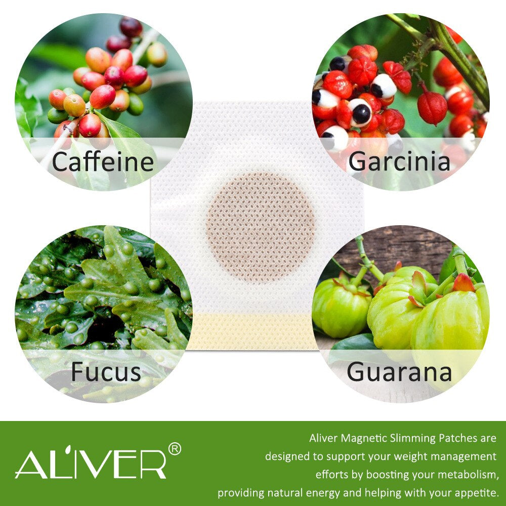 ALIVER Magnetic Fat Burning and Slimming Patches, 50pcs