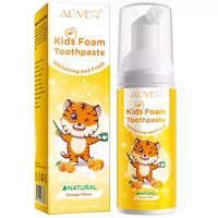 ALIVER Orange Flavor Foam Toothpaste for Kids, 60ml