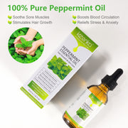 KIZENKA Peppermint Essential Oil, 60ml