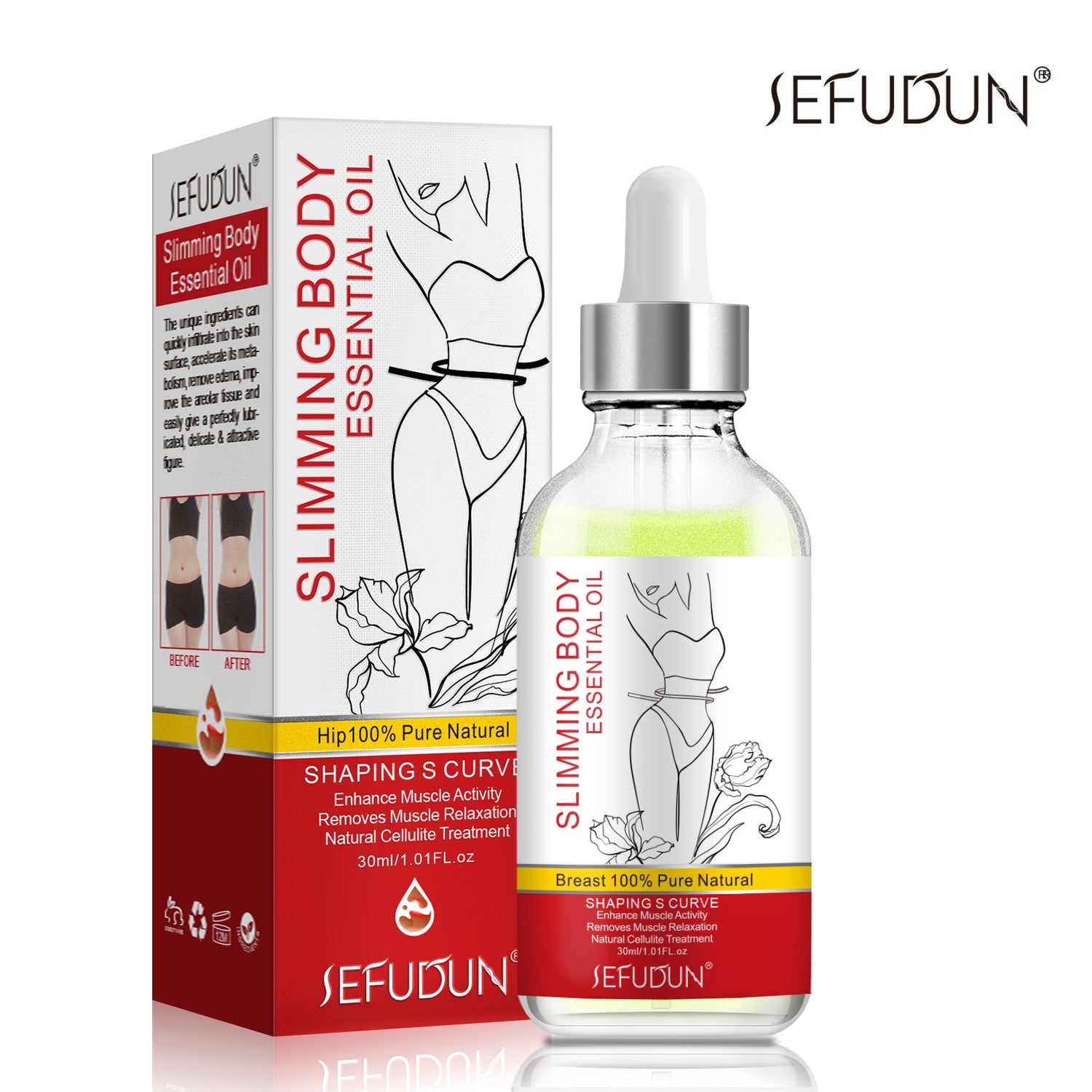 SEFUDUN Slimming Body Essential Oil, 30ml