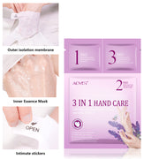 ALIVER Lavender 3in1 Hand Care Repair Mask Set