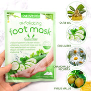 Aliver Cucumber Soft Foot Peel Mask for Feet Dead Skin Remover
