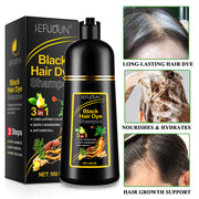 SEFUDUN 3in1 BLACK Hair Dye Shampoo, 500ml