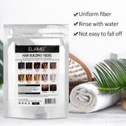 ELAIMEI Hair Loss Building Fibers, 50g (Black)