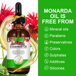 ALIVER Natural Monarda Essential Oil for Hair Growth, 60ml