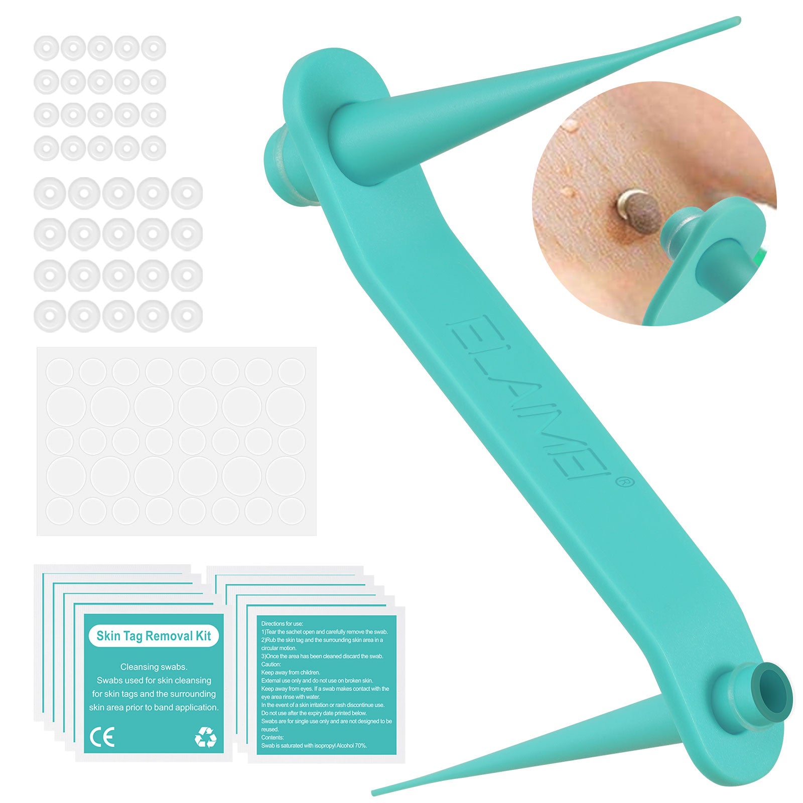 ELAIMEI 2in1 Fast & Effective Skin Tag Remover Kit
