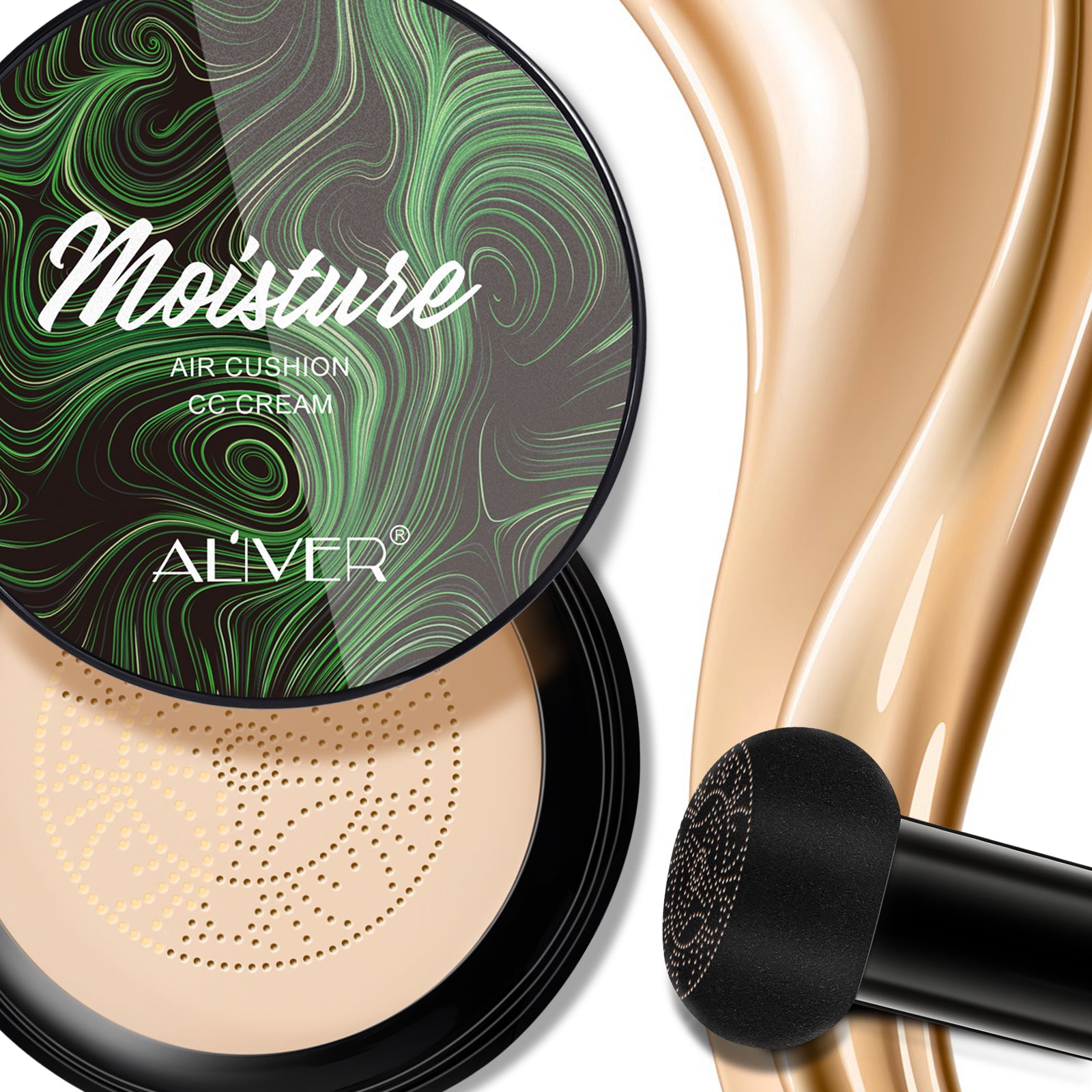 ALIVER Air Cushion CC Cream Foundation, Natural