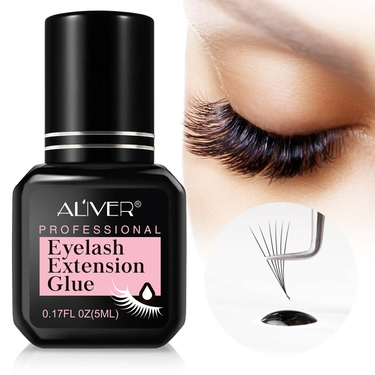 ALIVER Extra Strong Eyelash Extension Glue, 5ml