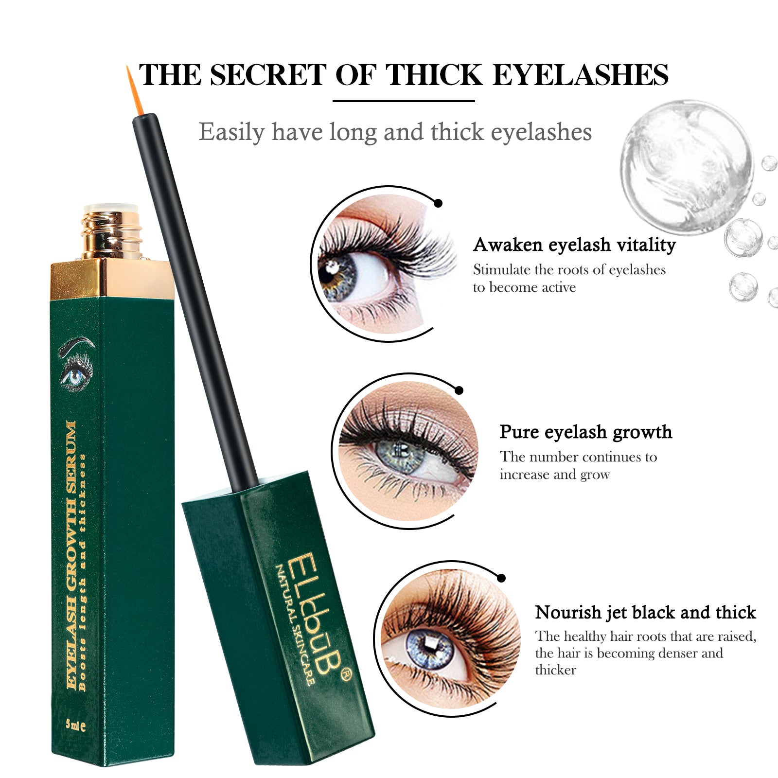 ELBBUB Eyelash Growth Serum, 5ml