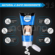 ALIVER Intimate Area Hair Removal Cream for Men, 60g