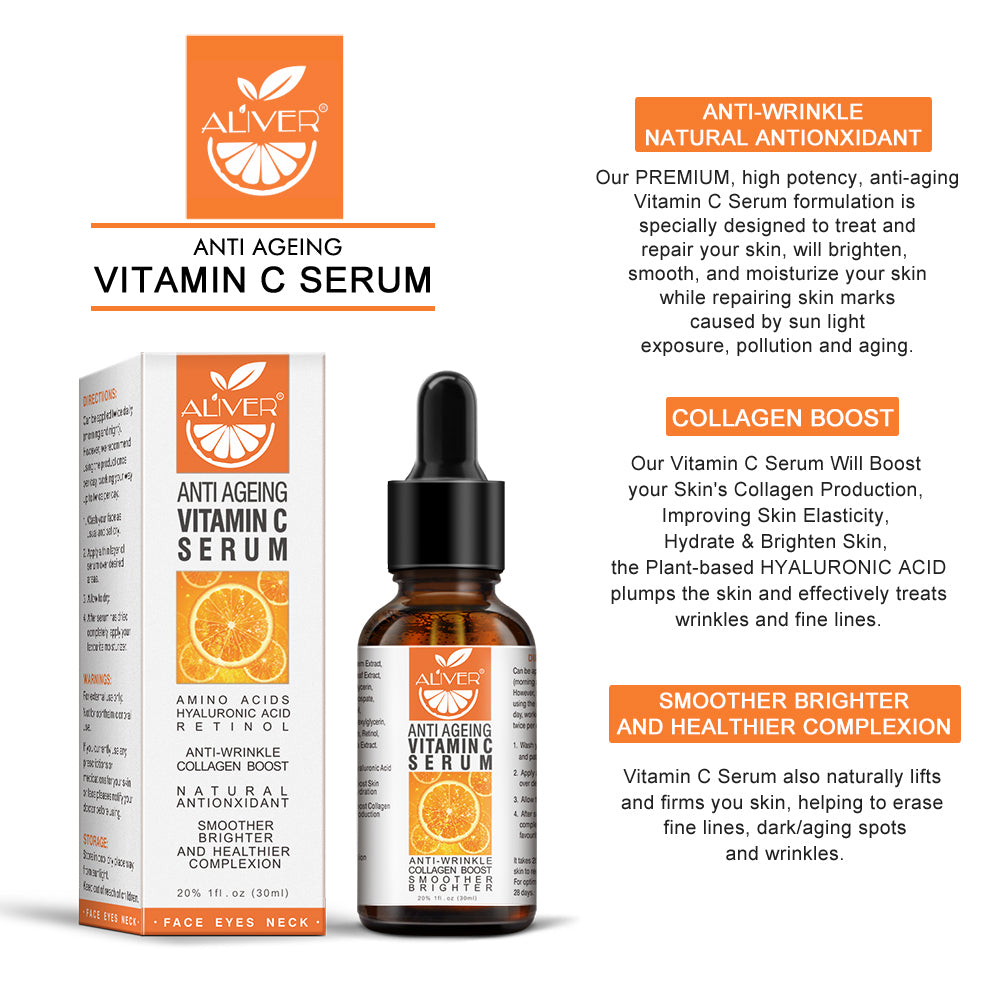 Aliver Vitamin C Serum Moisturizer for Face Skin