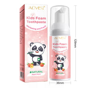 ALIVER Peach Flavor Foam Toothpaste for Kids, 60ml