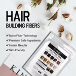 ELAIMEI Hair Loss Building Fibers, 50g (Black)
