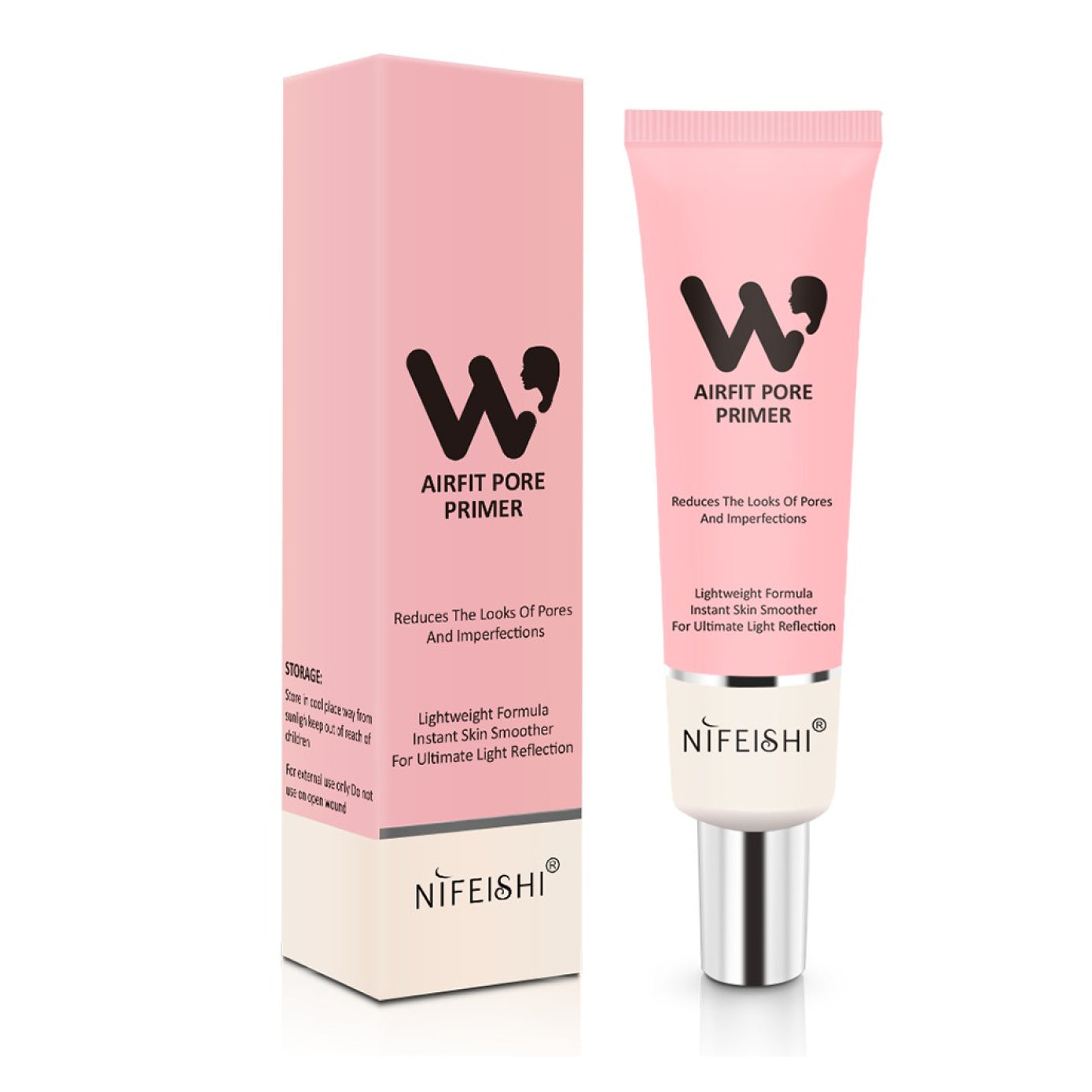 Nifeishi Facial Airfit Pore Primer Makeup Base Isolation Cream Invisible Pore Cover Concealer Foundation