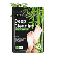 SEFUDUN Deep Cleaning Detox Foot Patches with Bamboo Vinegar & Ginger, 10pcs