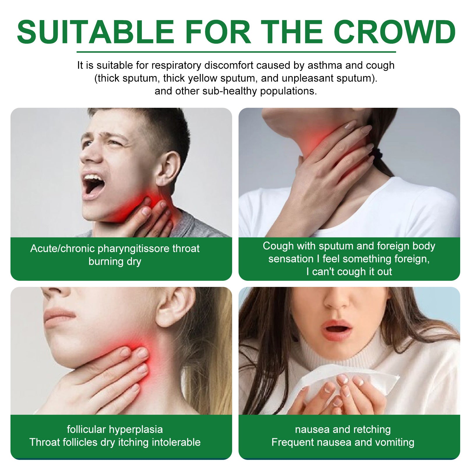 SEFUDUN Cough Relief Patches, 6pcs