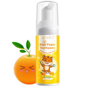 ALIVER Orange Flavor Foam Toothpaste for Kids, 60ml