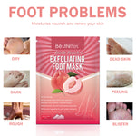 BestNiffes Exfoliating Foot Peel Mask, Fresh Peach
