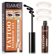 ELAIMEI Tattoo Eyebrow Gel, Long-Lasting Tint (Dark Brown)