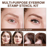 ELAIMEI Dark Brown Eyebrow Stencil Kit