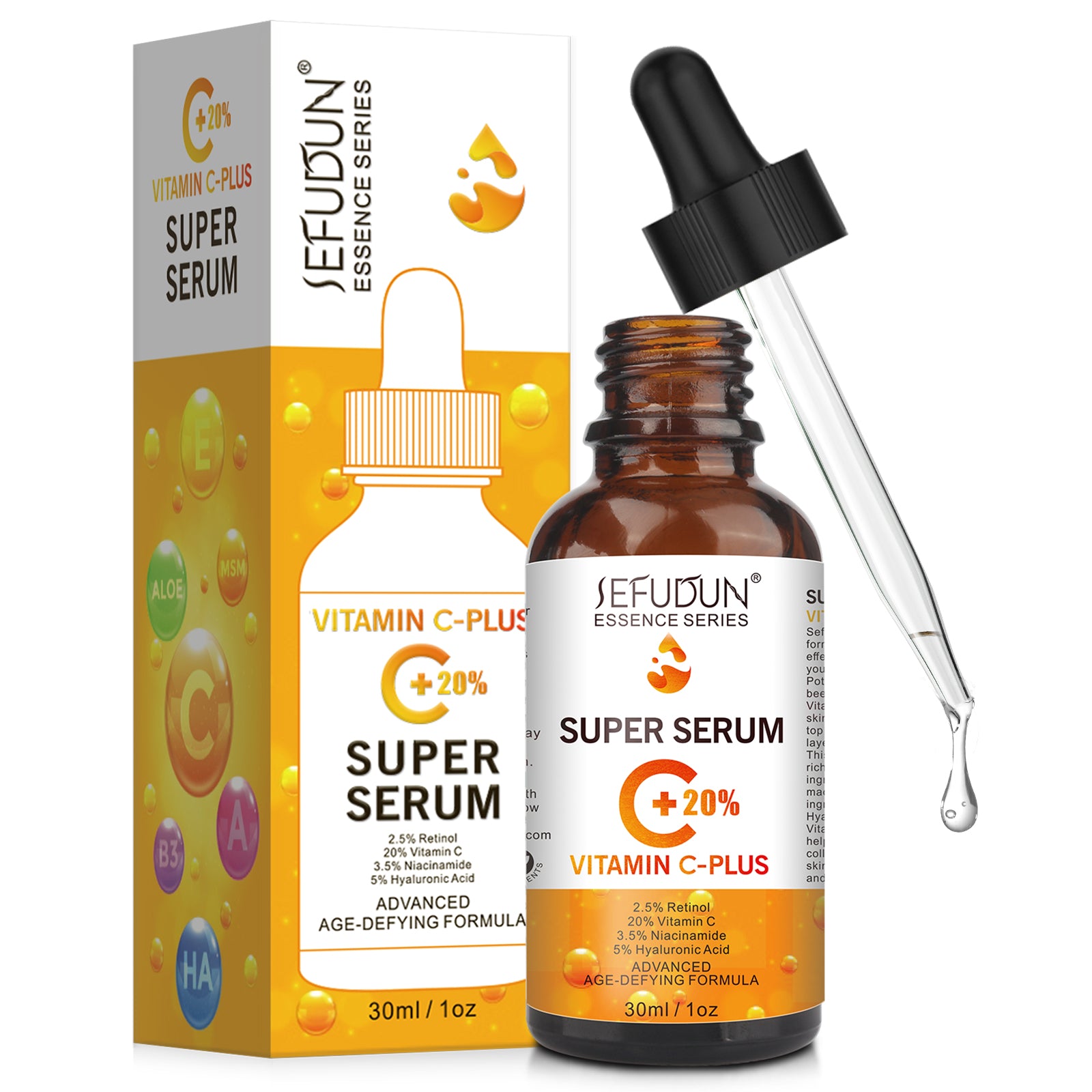 Sefudun 20% Vitamin C Face Serum, 30ml