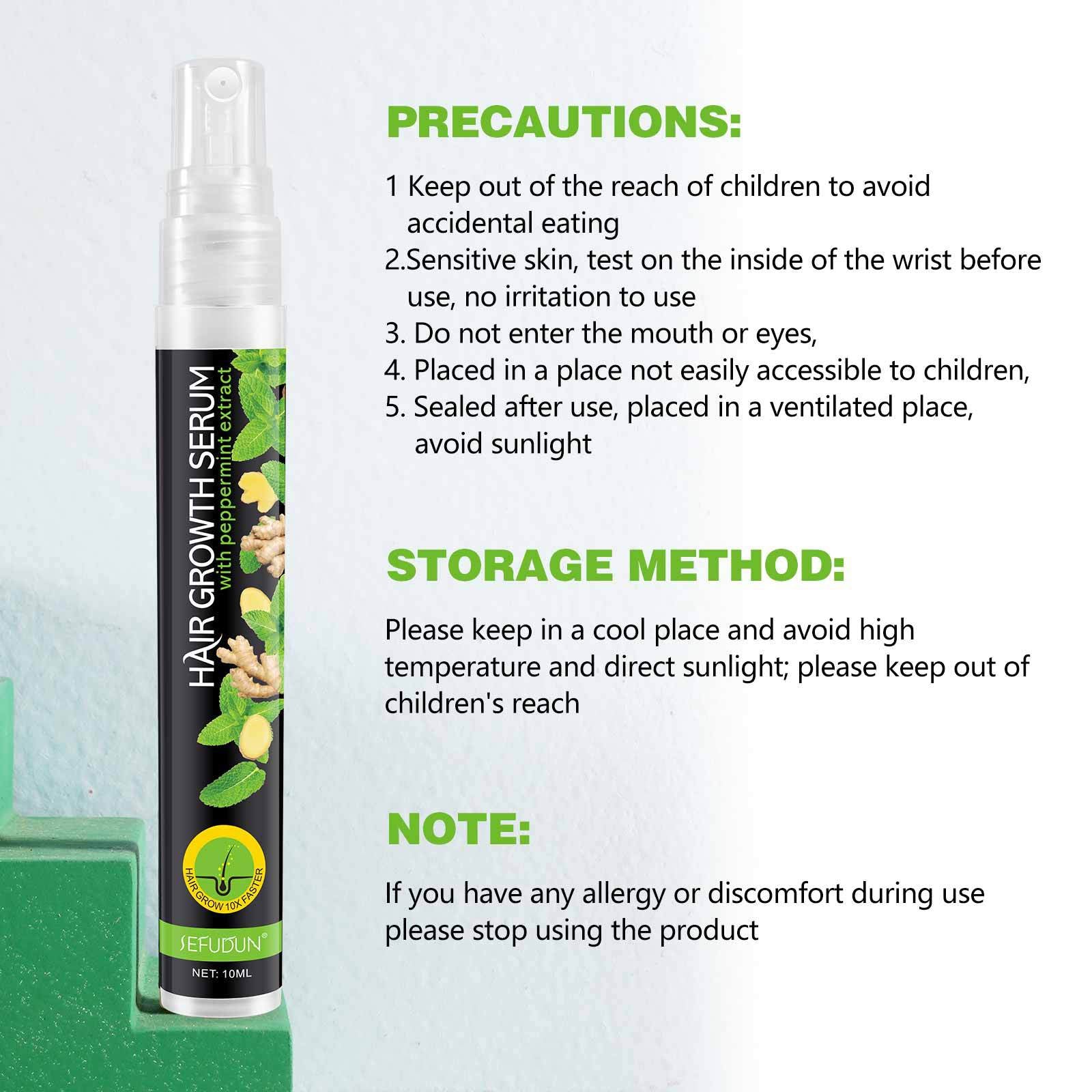 SEFUDUN Peppermint Hair Growth Serum, 10ml