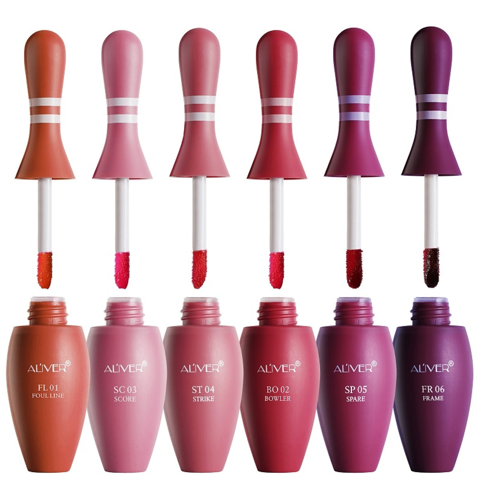 ALIVER Gloss Matte Lipstick, 6 Colors