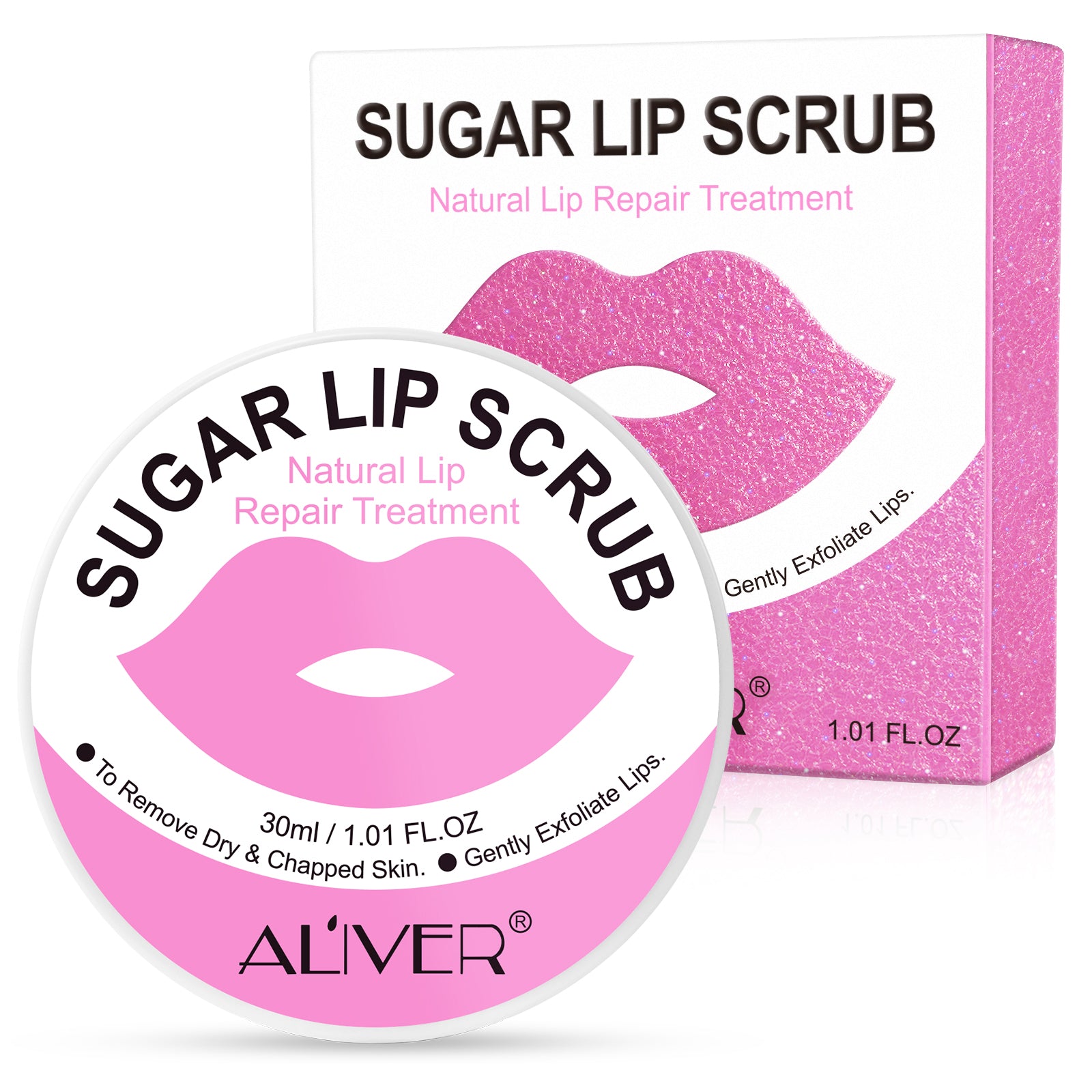 ALIVER Exfoliating Sugar Lip Scrub, 30ml