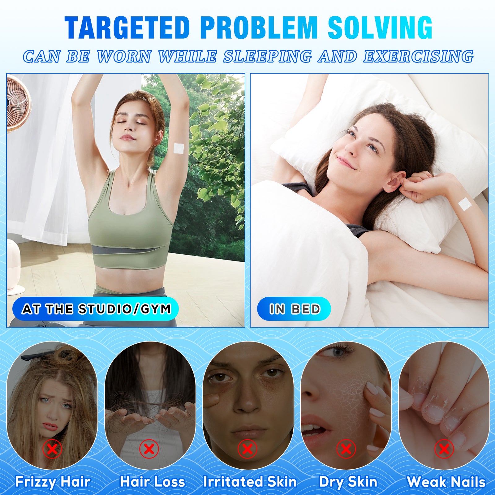 ELAIMEI Biotin Plus Vitamin Patches, 60pcs