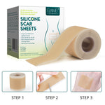 ELAIMEI Silicone Scar Removal Sheets, Roll Tape 3m