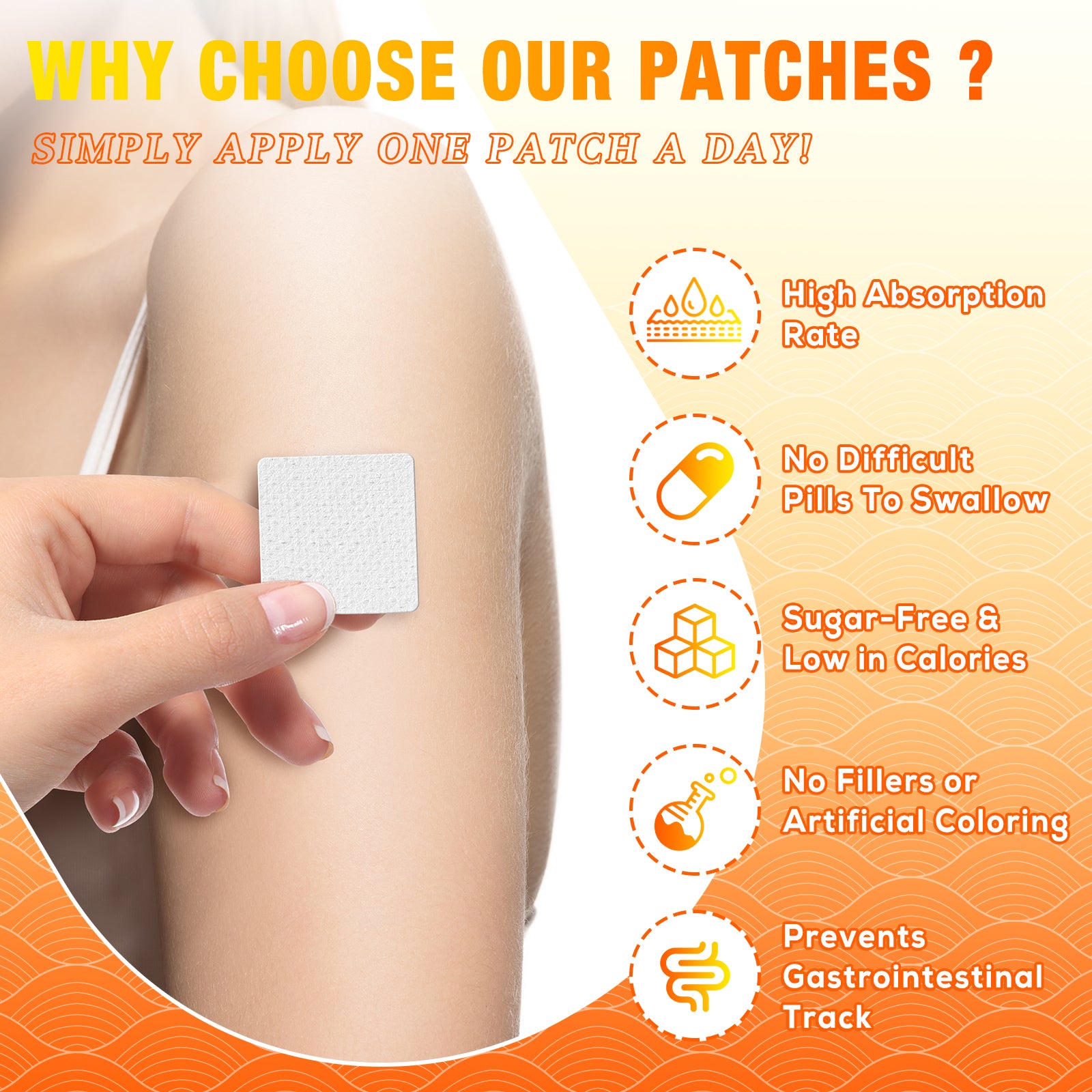 ELAIMEI Multivitamin Patches, 60pcs