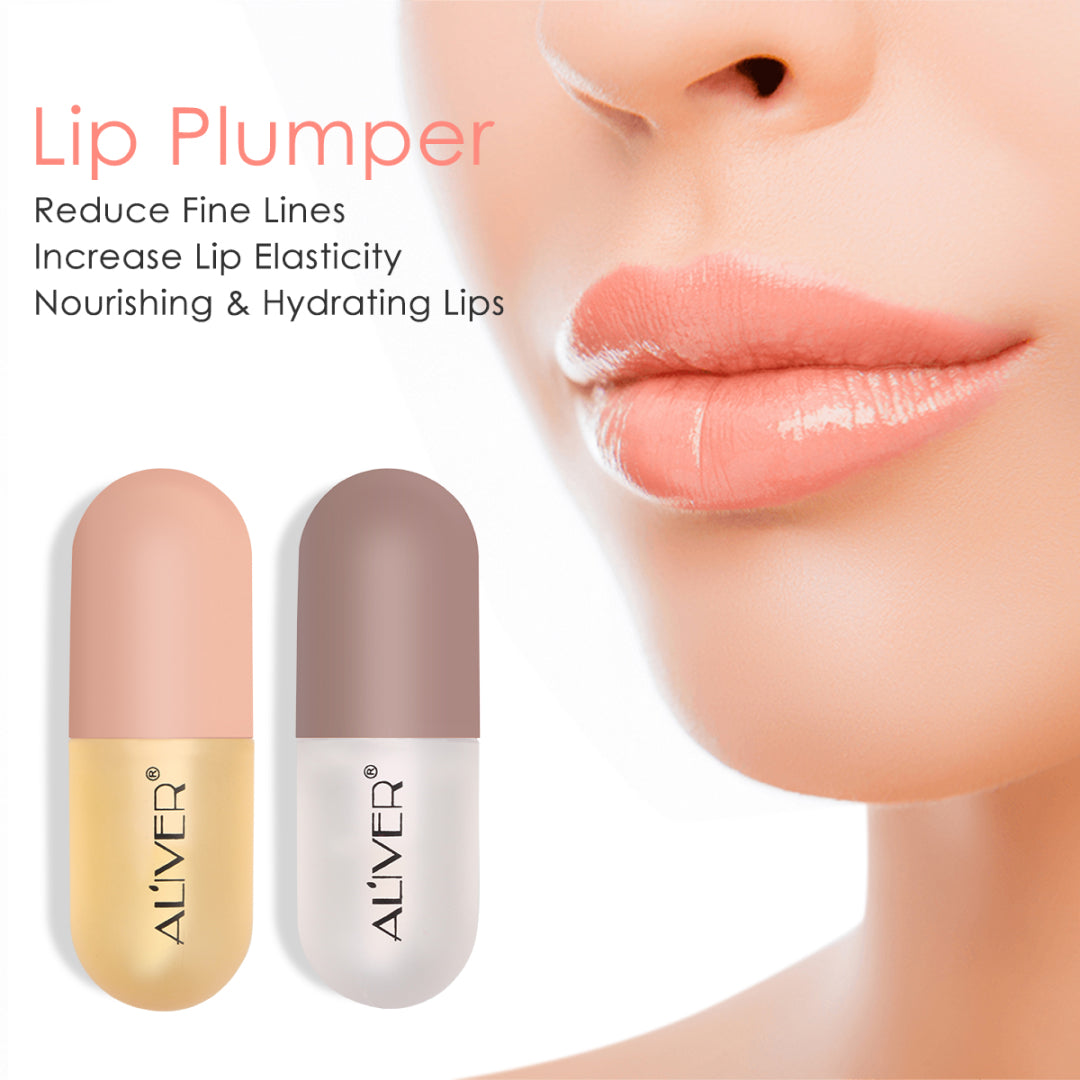 Aliver Lip Plumper Gloss Set Day Night