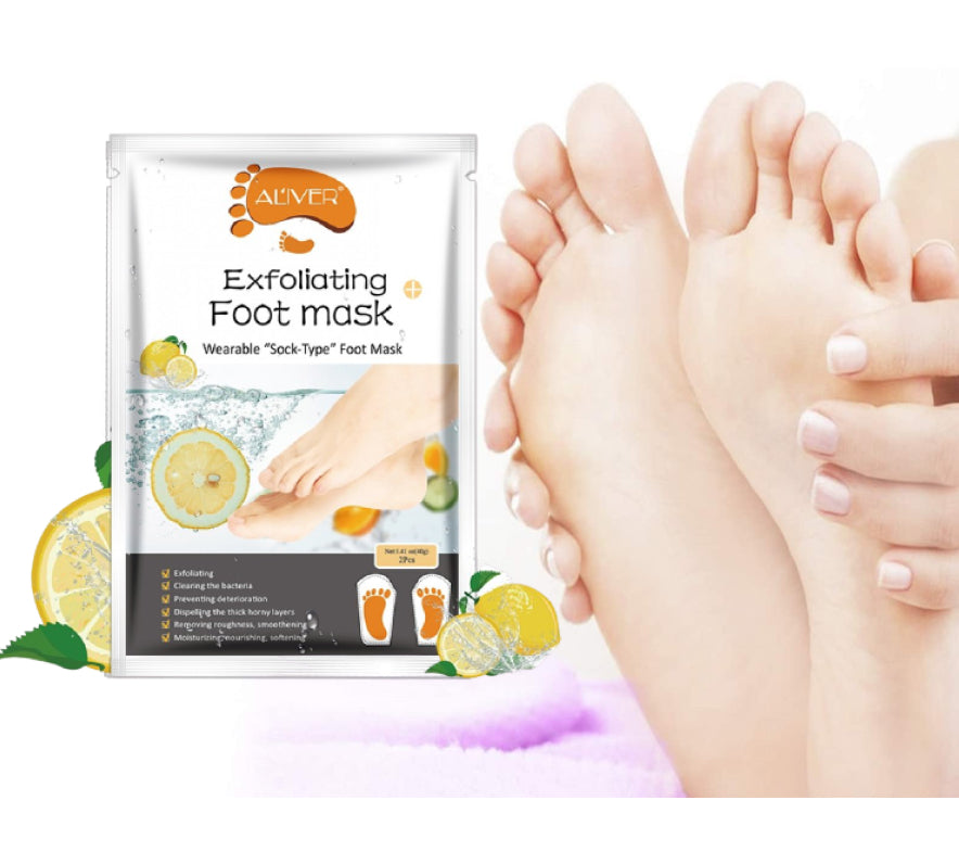 Aliver Lemon Soft Foot Peel Mask for Feet Dead Skin Remover