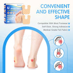ELAIMEI U-Shaped Felt Callus Pads for Feet Pain Relief & Foot Protection, pack of 48pcs