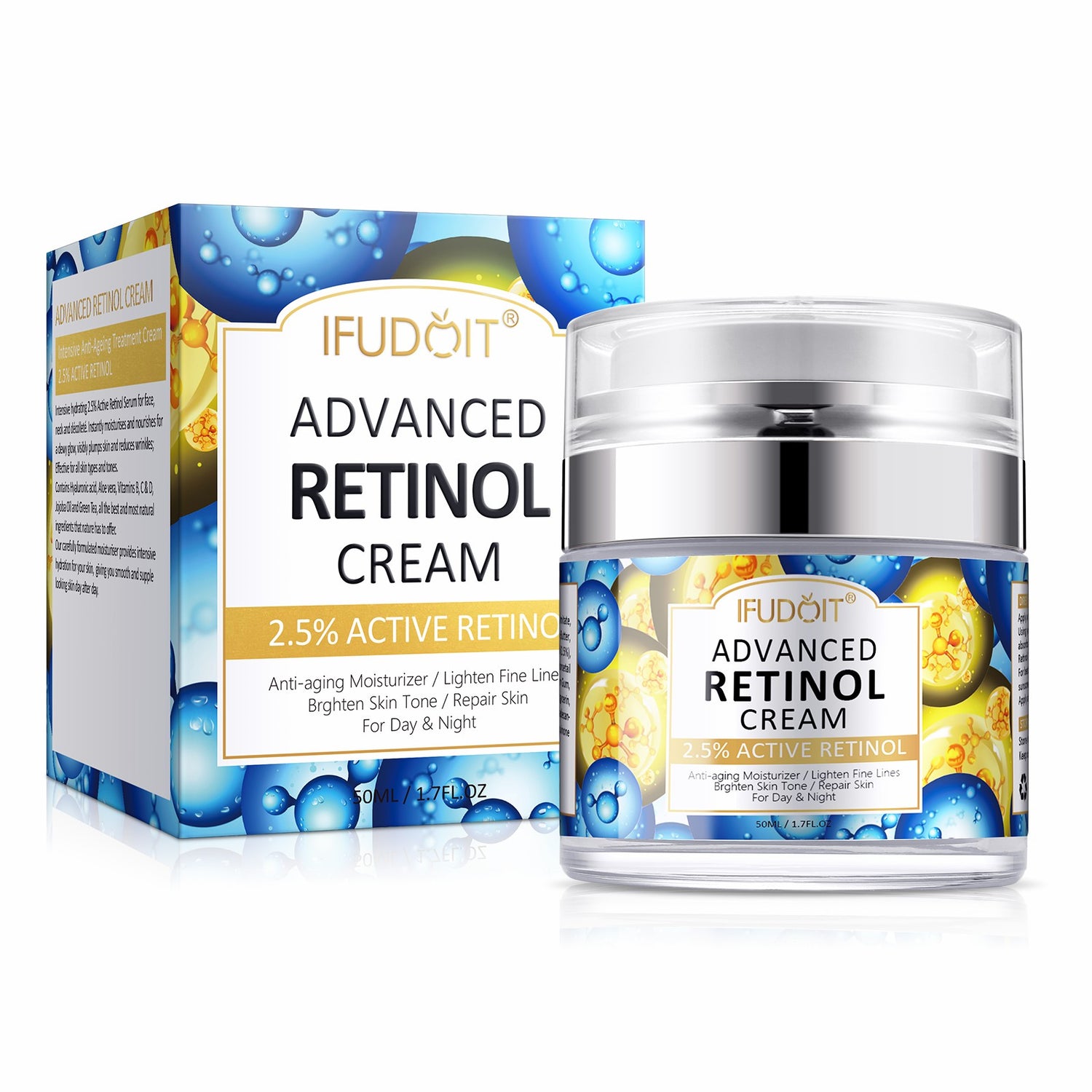 IFUDOIT Advanced 2.5% Retinol Face Cream, 50ml