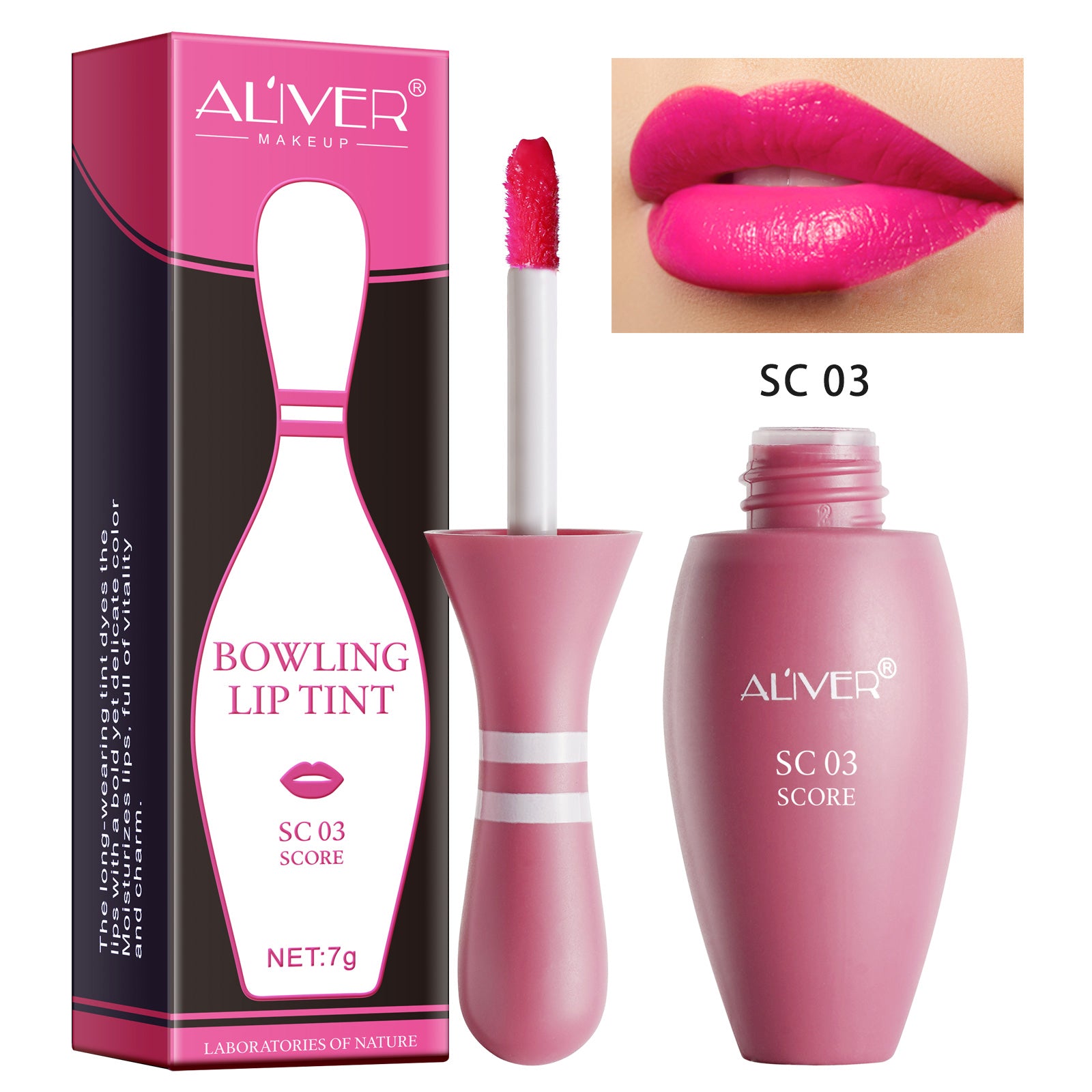 ALIVER Gloss Matte Lipstick, 6 Colors