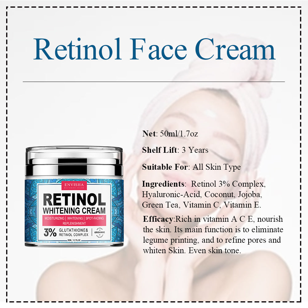 ENVISHA Retinol Whitening Cream, 50ml