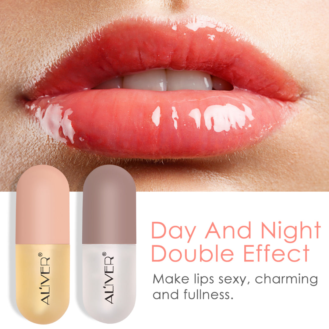 Aliver Lip Plumper Gloss Set Day Night