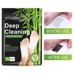 SEFUDUN Deep Cleaning Detox Foot Patches with Bamboo Vinegar & Ginger, 10pcs