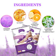 Aliver Exfoliating Foot Peel Mask Baby Soft Feet Smooth Socks Callus Hard Dead Skin Remove Spa Lavender (1 pair)