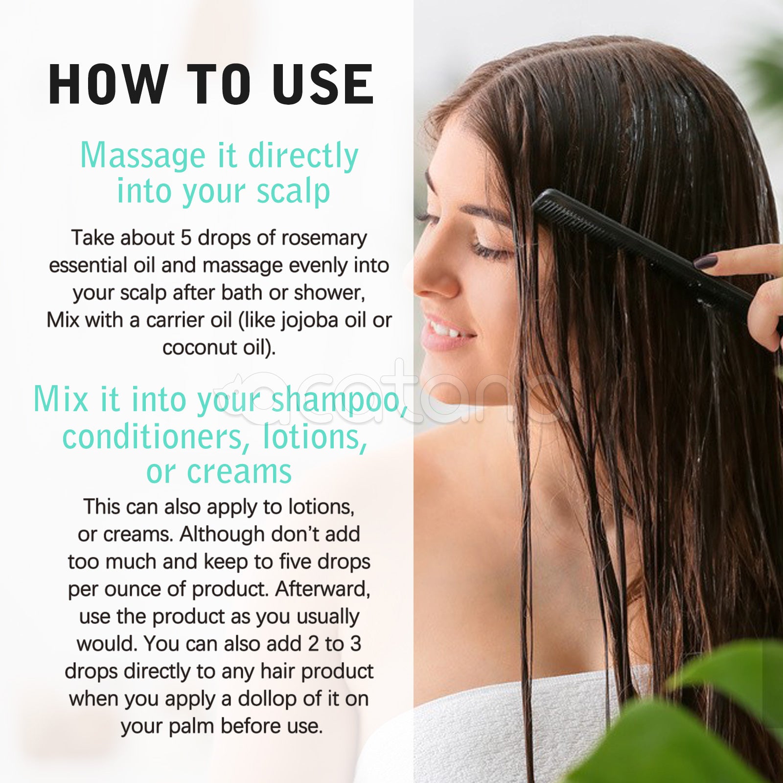 NIFEISHI Authentic Jamaican Black Castor Oil with Rosemary, 100ml