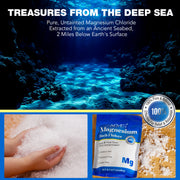 ALIVER Magnesium Chloride Flakes, 100% Natural Bath Salts 350g