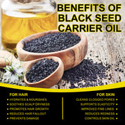 ALIVER Pure Black Seed Oil for Hair Growth, 60ml