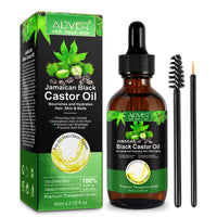 ALIVER Jamaican Black Castor Oil for Hair Growth, 60ml