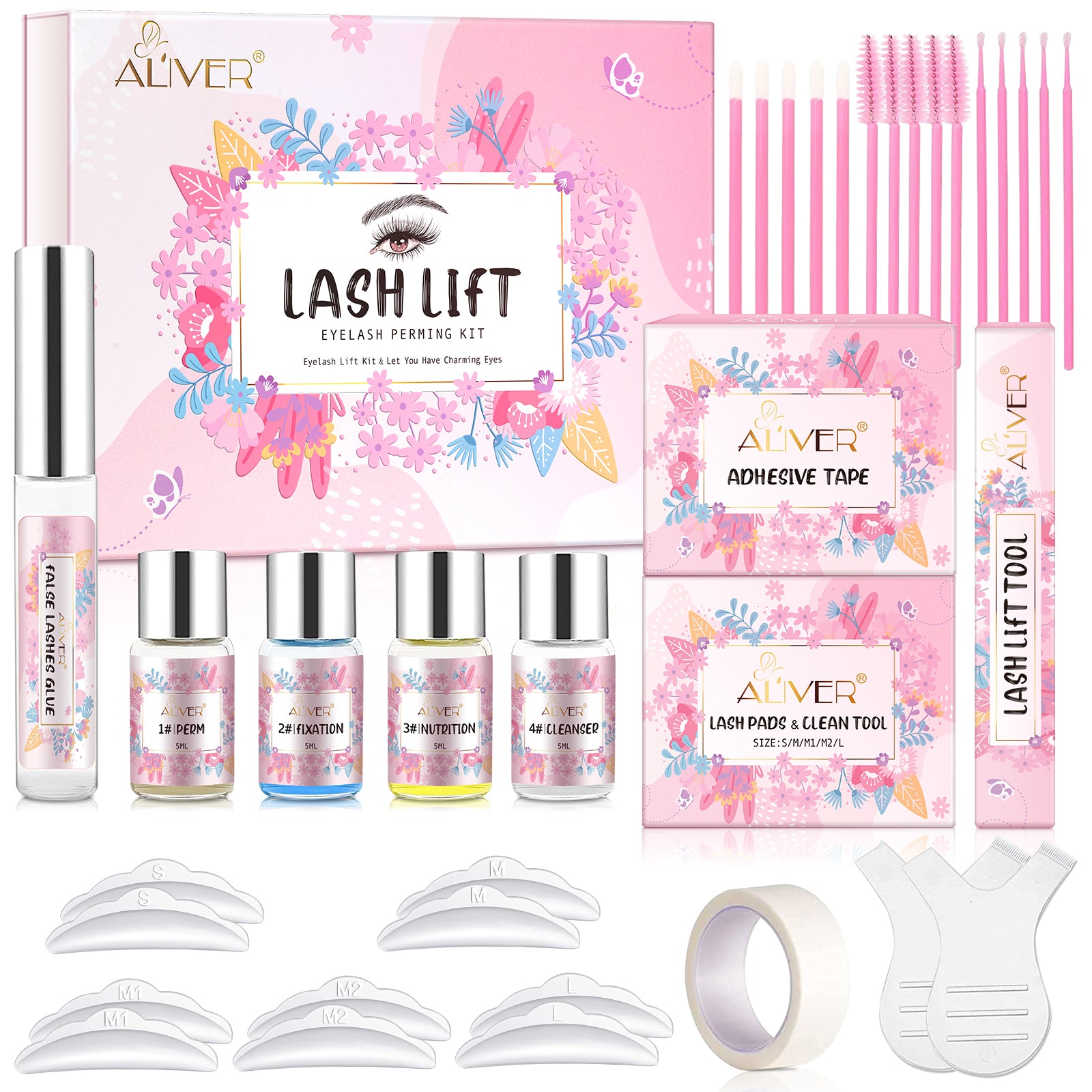 ALIVER Eyelash Extension Lift Kit