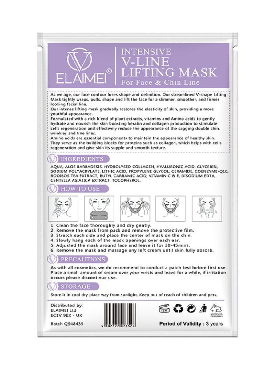 ELAIMEI Intensive V-Line Lifting Mask for Face & Chin Line
